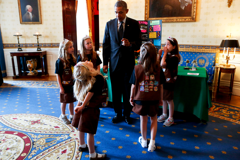 Illustration for article titled Let's Pause to Appreciate Obama's Clear and Obvious Love of the White House Science FairÂ